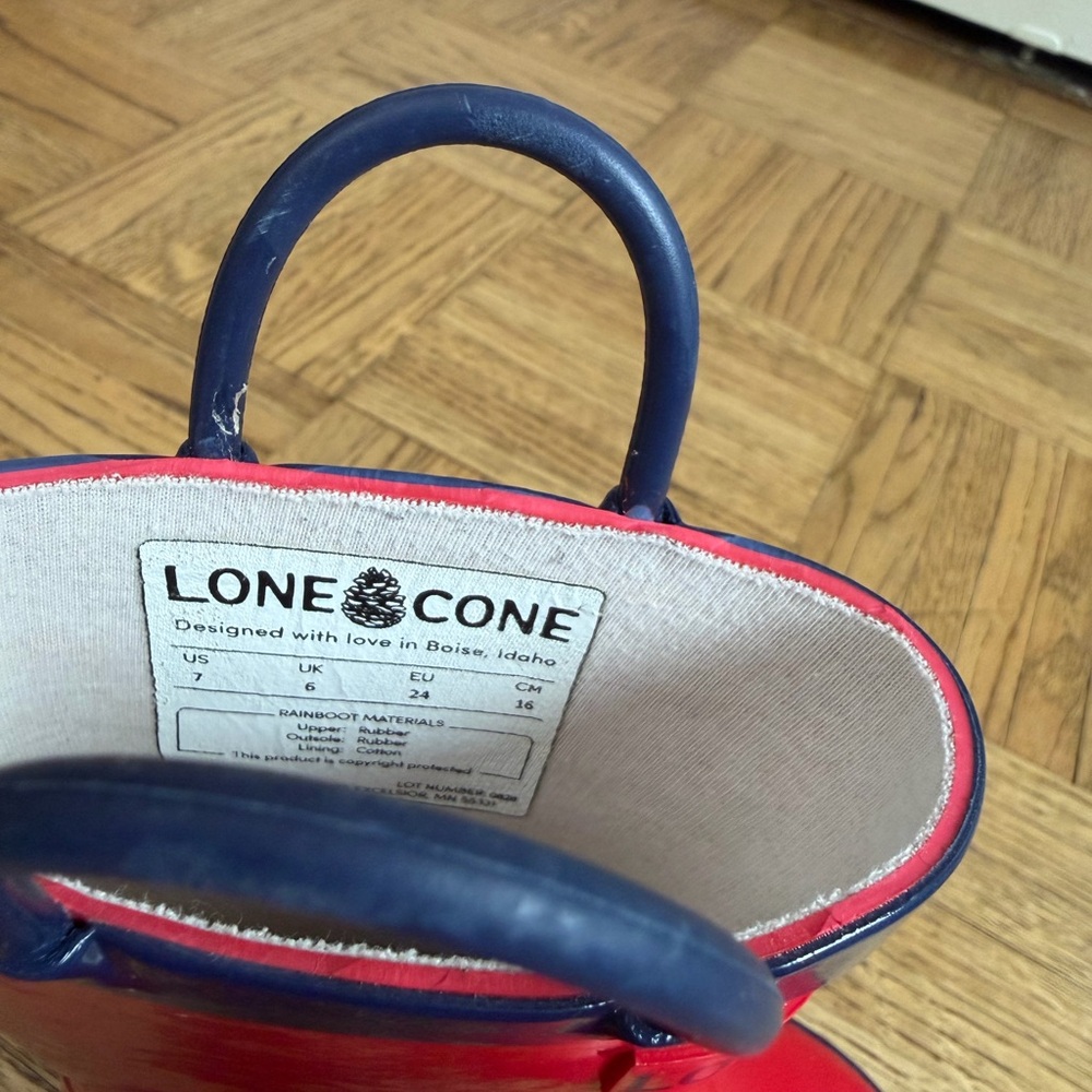 Lone Cone Toddler Red Rain Boots - Picture 5 of 7